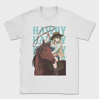 Anime Cowgirl, Tricou Barbati (Unisex)