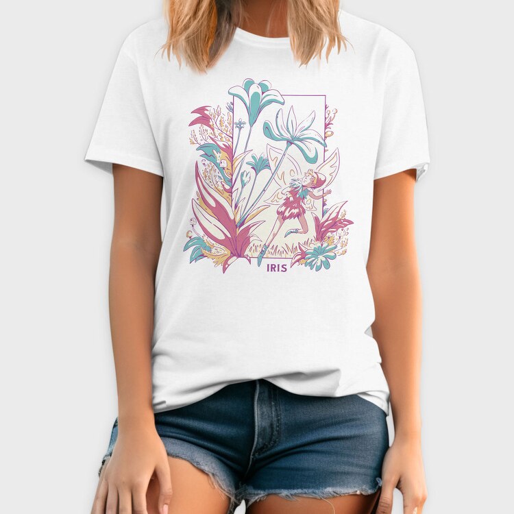 Winged Fairy In Flower Field Fairy Core 10, Tricou Barbati (Unisex)