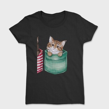 Cute Cats Pockets, Tricou Femei