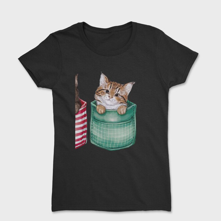 Cute Cats Pockets, Tricou Femei