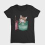 Cute Cats Pockets, Tricou Femei