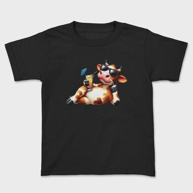 Cow Drink Sunglasses, Tricou Copii