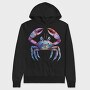 Crab Fantasy Art, Hanorac Oversize Barbati (Unisex)
