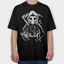 Grim Reaper Donut Love Pillow, Tricou Oversize Barbati (Unisex)