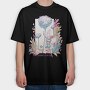 Winged Fairy With Flowers Fairy Core, Tricou Oversize Barbati (Unisex)