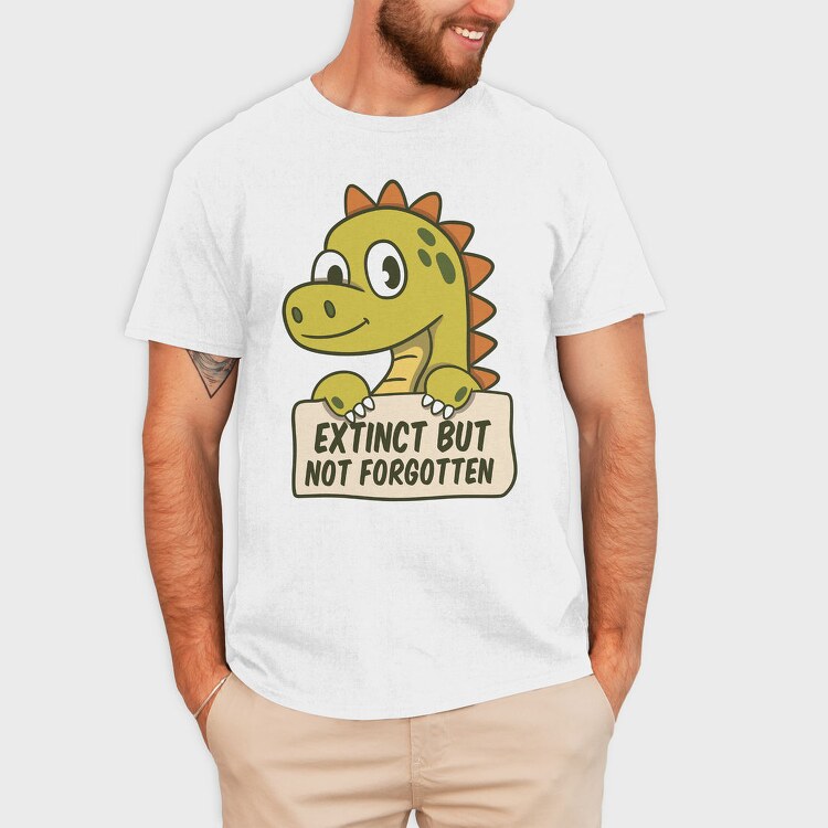 Dinosaur Conservation Extinct Dino Nc, Tricou Barbati (Unisex)