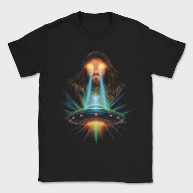 Jesus And Ufo, Tricou Barbati (Unisex)