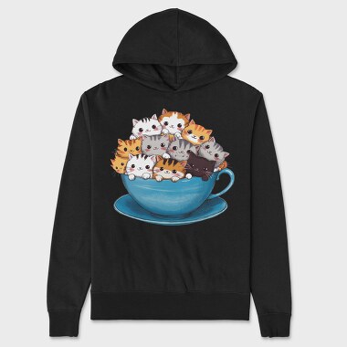 Cute Cats Sublimation, Hanorac Oversize Barbati (Unisex)