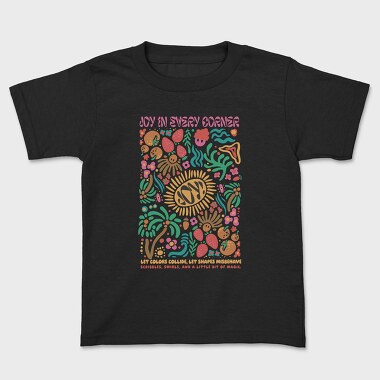Joy In Every Corner Shapes Maximalism, Tricou Copii