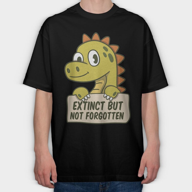 Dinosaur Conservation Extinct Dino Nc, Tricou Oversize Barbati (Unisex)