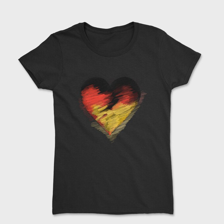 Heart Handdrawn, Tricou Femei