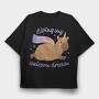Unicorn Dream Capybara, Tricou Oversize Barbati (Unisex)