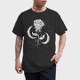 Romantic Rose And Moon, Tricou Barbati (Unisex)