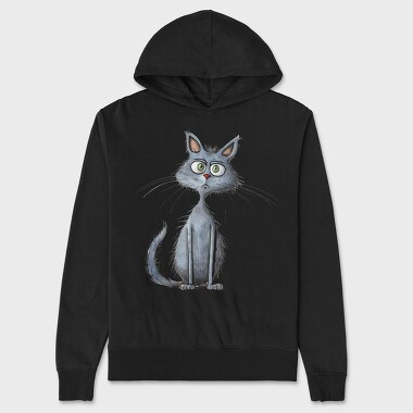 Angry Russian Blue, Hanorac Oversize Barbati (Unisex)