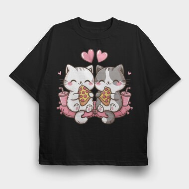 Cute Cats Sublime, Tricou Oversize Barbati (Unisex)