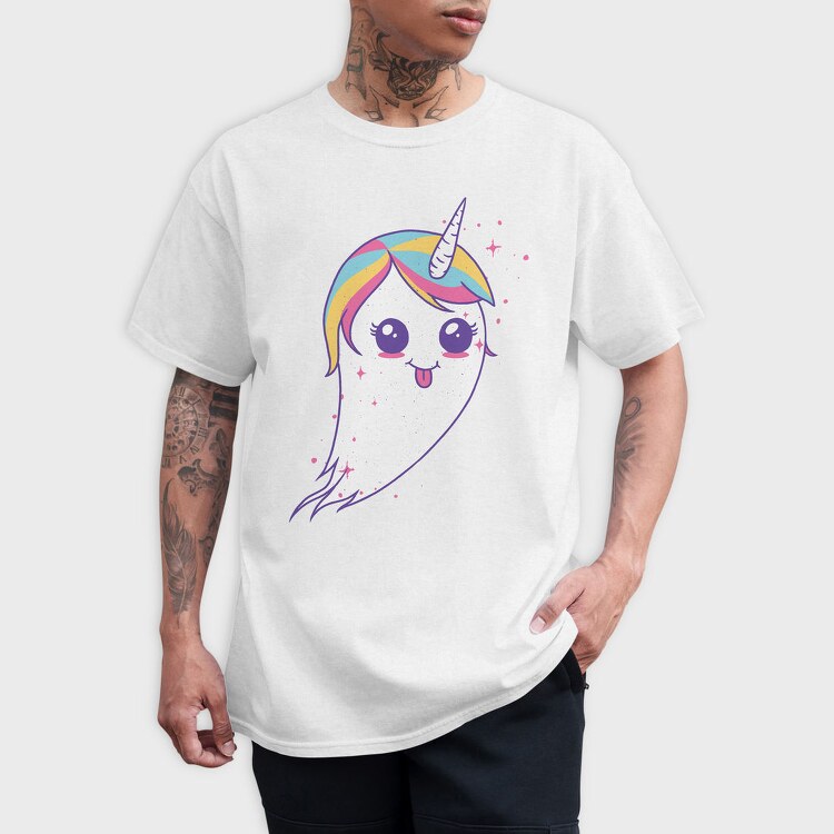 Unicorn Ghost, Tricou Barbati (Unisex)