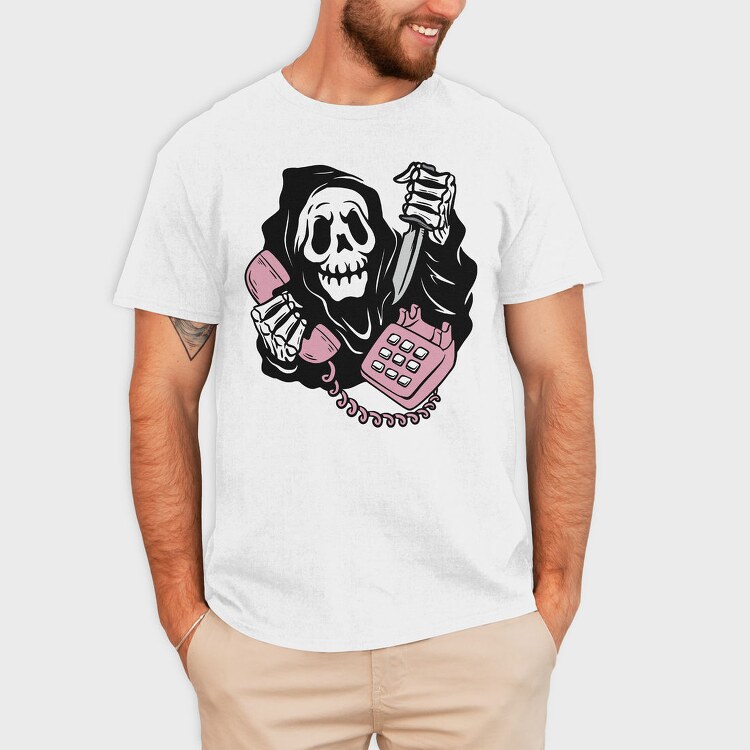 Grim Reaper Phone The, Tricou Barbati (Unisex)