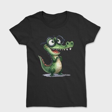 Crocodile Glasses Smile, Tricou Femei