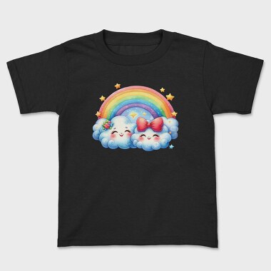 Cute Cloud Rainbow, Tricou Copii