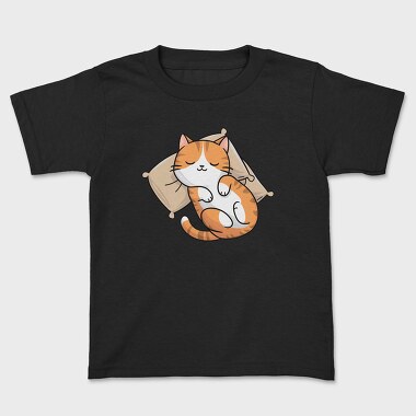 Cute Cat Sleeping, Tricou Copii