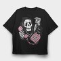 Grim Reaper Phone The, Tricou Oversize Barbati (Unisex)