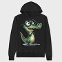 Crocodile Glasses Smile, Hanorac Oversize Barbati (Unisex)
