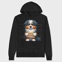 Angry Sad Aussie Mugshot, Hanorac Oversize Barbati (Unisex)