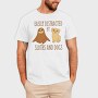 Distracted Sloths And Dogs, Tricou Barbati (Unisex)