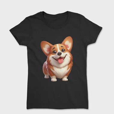 Cute Corgi Smile, Tricou Femei