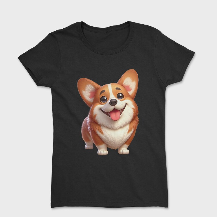 Cute Corgi Smile, Tricou Femei
