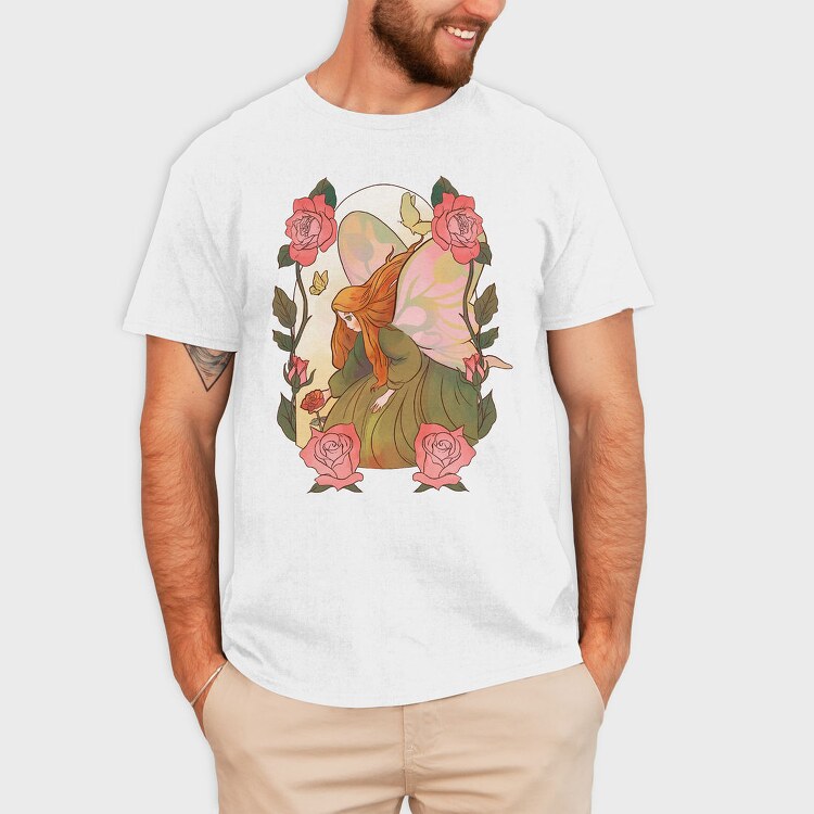 Rose Fairy Character Fairy Tale, Tricou Barbati (Unisex)