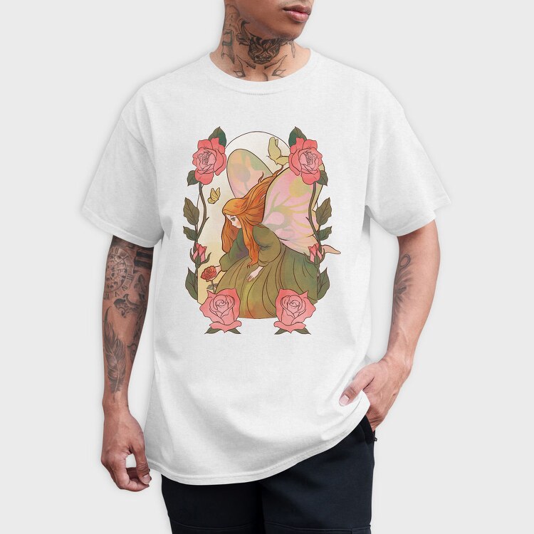 Rose Fairy Character Fairy Tale, Tricou Barbati (Unisex)