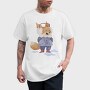 Winter Fox Friend, Tricou Barbati (Unisex)