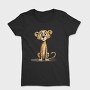 Cute Leopard Sitting, Tricou Femei