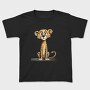 Cute Leopard Sitting, Tricou Copii