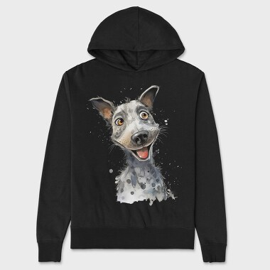 Aussie Smiling Face, Hanorac Oversize Barbati (Unisex)