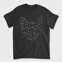 Cat Christmas Lights Silhouette With, Tricou Barbati (Unisex)