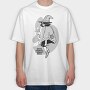 Cartoon Wizard Girl Fantasy Cool Club, Tricou Oversize Barbati (Unisex)