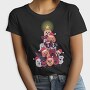 Dog Christmas Tree, Tricou Femei