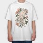 Hare Rabbit Ivy Flowers, Tricou Oversize Barbati (Unisex)