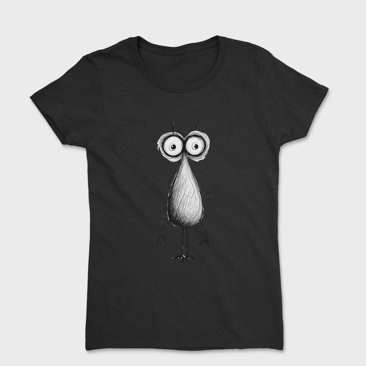 Cute Monster Face, Tricou Femei