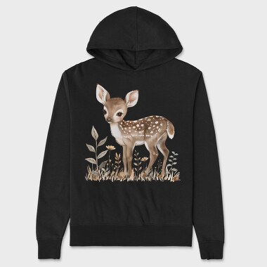 Baby Deer Forest, Hanorac Oversize Barbati (Unisex)