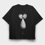 Cute Monster Face, Tricou Oversize Barbati (Unisex)