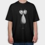 Cute Monster Face, Tricou Oversize Barbati (Unisex)