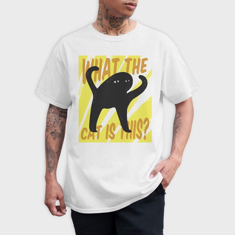 Cat Creature What The, Tricou Barbati (Unisex)