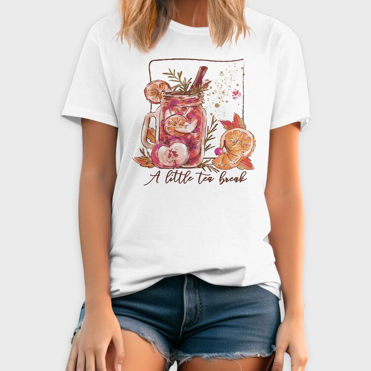 Winter Tea Cozy Drink Watercolor Beverage, Tricou Barbati (Unisex)