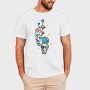 Astronaut And Balloon Planets, Tricou Barbati (Unisex)