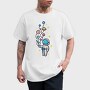 Astronaut And Balloon Planets, Tricou Barbati (Unisex)