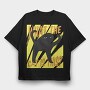 Cat Creature What The, Tricou Oversize Barbati (Unisex)