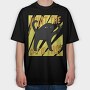 Cat Creature What The, Tricou Oversize Barbati (Unisex)